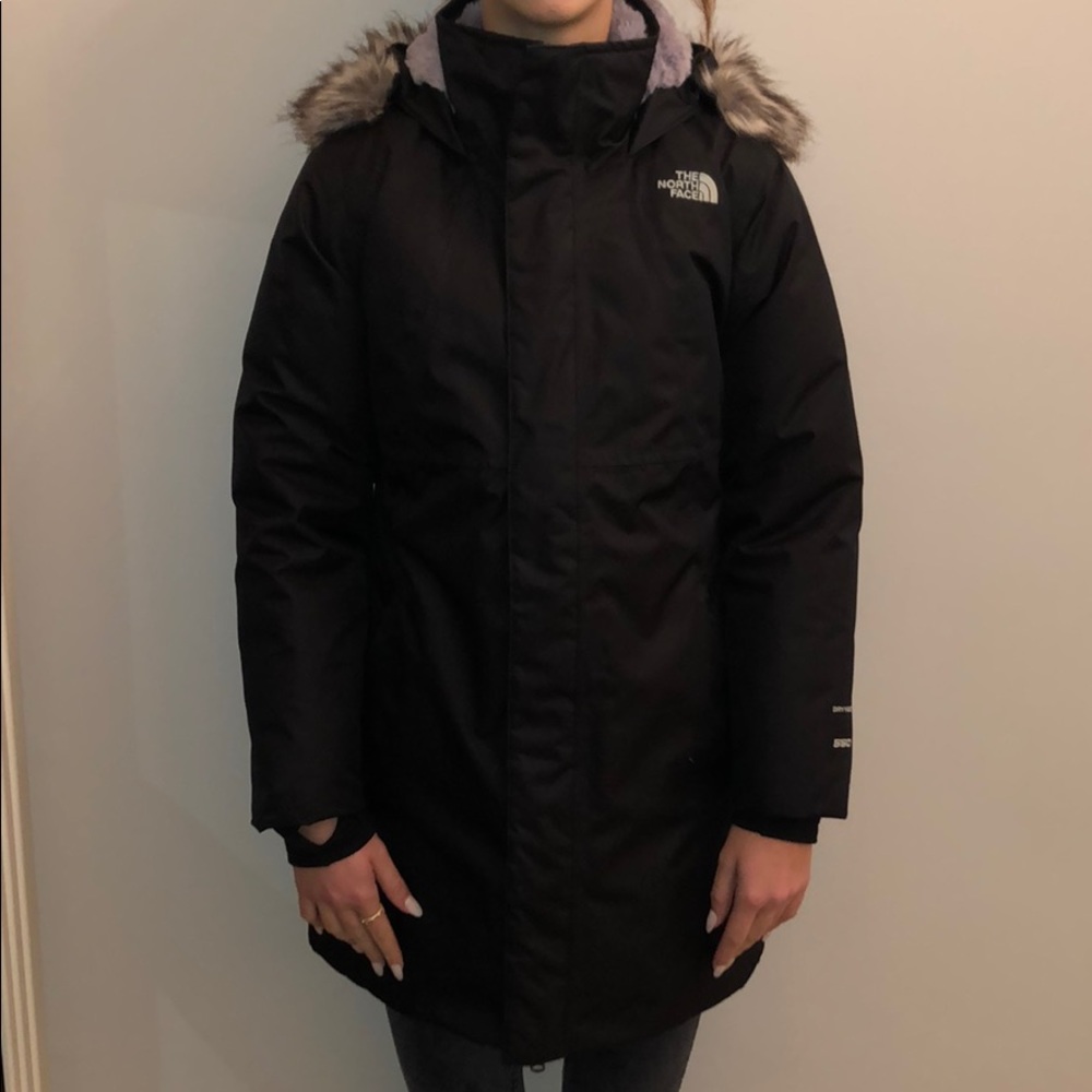 North face girls parka like new